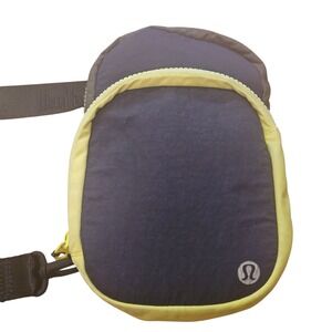 Lululemon Everywhere Belt‎ Bag 1L Black/Yellow Crossbody Fanny Pack
